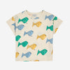 画像をギャラリービューアに読み込む, Multicolor Fish all over T-shirt / BOBO CHOSES 23SS