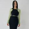画像をギャラリービューアに読み込む, Knit Cropped Camisole / black / mediam 24AW