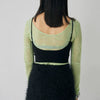 画像をギャラリービューアに読み込む, Knit Cropped Camisole / black / mediam 24AW