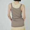 画像をギャラリービューアに読み込む, High Twist Layered Tank Top / mocha & cream / mediam 25SS
