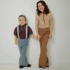 画像をギャラリービューアに読み込む, Kids Rib Knit Bell Bottoms / caramel / mediam 25SS