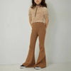 画像をギャラリービューアに読み込む, Kids Rib Knit Bell Bottoms / caramel / mediam 25SS