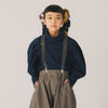 画像をギャラリービューアに読み込む, ハイネックパフスリーブT / navy / nunuforme 24AW