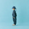 画像をギャラリービューアに読み込む, polyester canapa 1tuck pants / navy / MOUN TEN.