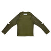 画像をギャラリービューアに読み込む, rib long sleeved tops / olive / UNIONINI 24AW