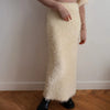 画像をギャラリービューアに読み込む, Fringe Maxi skirt / ivory / mediam 24AW