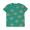 画像をギャラリービューアに読み込む, DANCING STARS TEE / emerald / TINY COTTONS 24SS