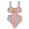 画像をギャラリービューアに読み込む, WONDERLAND SWIMSUIT / blue-gray/papaya / TINY COTTONS 24SS