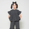 画像をギャラリービューアに読み込む, flower shirring blouse / black / UNIONINI 25SS