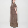画像をギャラリービューアに読み込む, flower shirring frill long pants / brown / UNIONINI 25SS