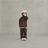 画像をギャラリービューアに読み込む, jersey wide line pants / chocolate / MOUN TEN. 23AW
