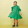 画像をギャラリービューアに読み込む, Playground dress / green / folk made 26SS

