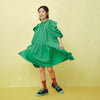画像をギャラリービューアに読み込む, Playground dress / green / folk made 26SS
