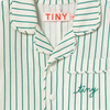 画像をギャラリービューアに読み込む, EMERALD STRIPES BABY ONE-PIECE / dark emerald / TINY COTTONS 26SS
