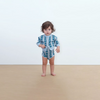 画像をギャラリービューアに読み込む, BLUE FLOWERS BABY KNITTED PANT / washed blue / TINY COTTONS 26SS
