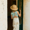 画像をギャラリービューアに読み込む, BLUE FLOWERS TOP / off-white / TINY COTTONS 26SS
