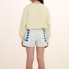 画像をギャラリービューアに読み込む, MINI BLUE FLOWERS SHORT  / light cyan / TINY COTTONS 26SS
