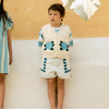 画像をギャラリービューアに読み込む, MINI BLUE FLOWERS SHORT  / light cyan / TINY COTTONS 26SS

