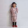 画像をギャラリービューアに読み込む, ORG.PT DEFORMATION GATHER SLEEVES DRESS / PINK-BLACK / frankygrow 25SS
