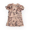 画像をギャラリービューアに読み込む, ORG.PT DEFORMATION GATHER SLEEVES DRESS / PINK-BLACK / frankygrow 25SS
