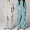 画像をギャラリービューアに読み込む, Mesh wide pants / BLUE / GRIS 25SS
