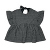 画像をギャラリービューアに読み込む, flower shirring blouse / black / UNIONINI 25SS
