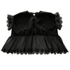 画像をギャラリービューアに読み込む, teddybear lace blouse / black / UNIONINI 26SS
