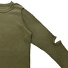 画像をギャラリービューアに読み込む, rib long sleeved tops / olive / UNIONINI 24AW
