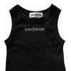 画像をギャラリービューアに読み込む, rib tank top / black / UNIONINI 26SS
