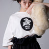 画像をギャラリービューアに読み込む, rabbit patch tee / white / UNIONINI 26SS
