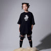 画像をギャラリービューアに読み込む, rabbit patch tee / black / UNIONINI 26SS
