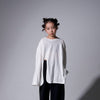 画像をギャラリービューアに読み込む, slit long sleeved tee / white / UNIONINI 26SS
