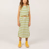 画像をギャラリービューアに読み込む, STRIPES MULTICOLOR LONG SKIRT / light cream / TINY COTTONS 25SS

