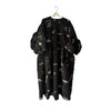 画像をギャラリービューアに読み込む, HAND-DRAWN Pt. BEAR FEELS SOLID DRESS / BLACK / frankygrow 26SS

