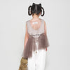 画像をギャラリービューアに読み込む, tulle one piece / taupe / UNIONINI 25SS
